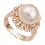 Nhẫn Vàng 18K đính ngọc trai South Sea PNJ PSDDY000075