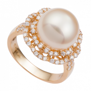 Nhẫn Vàng 18K đính ngọc trai South Sea PNJ PSDDY000075